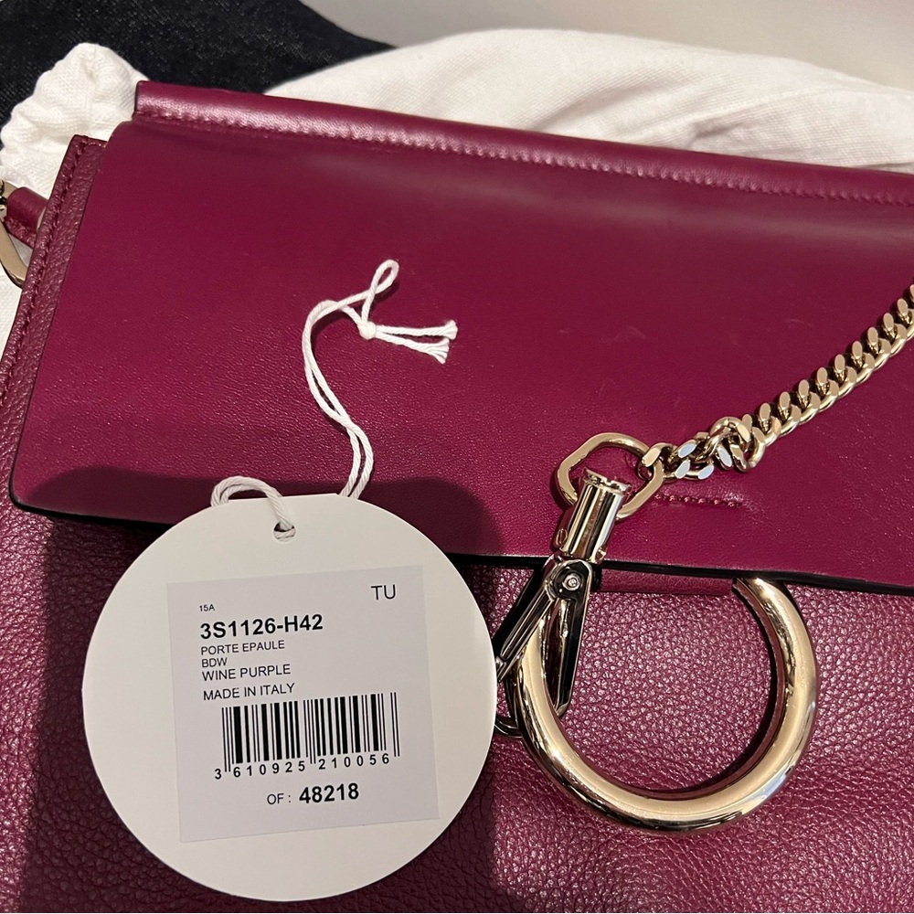 Pre-loved Chloe Faye medium bag in Burgundy - Picture 6 of 6